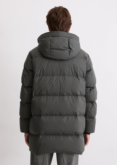 Regular puffer down jacket — Broken Graphite