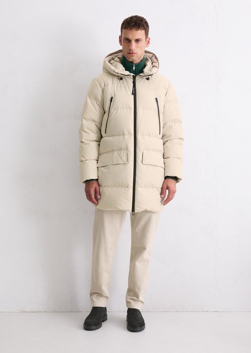 Regular puffer down jacket — Grey Silk