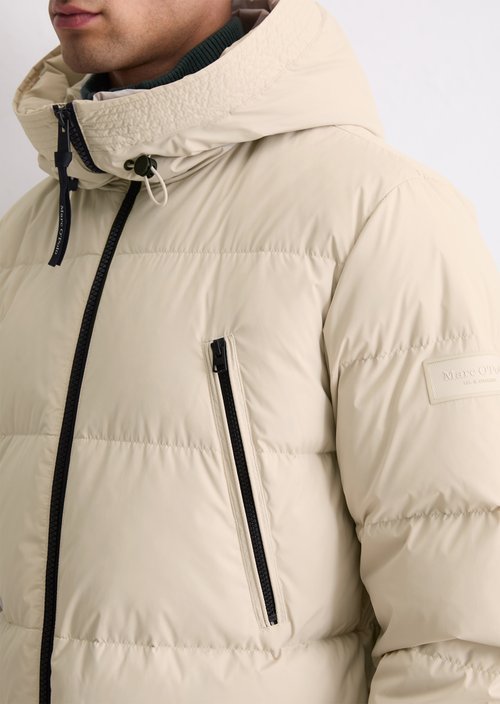Regular puffer down jacket — Grey Silk