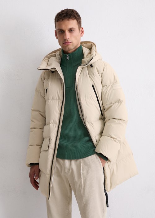Regular puffer down jacket — Grey Silk