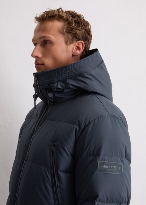 Regular puffer down jacket — Dark Navy