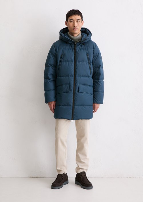 Regular puffer down jacket — Blue Daze
