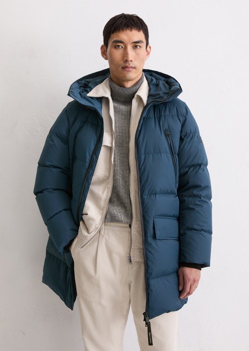 Regular puffer down jacket — Blue Daze