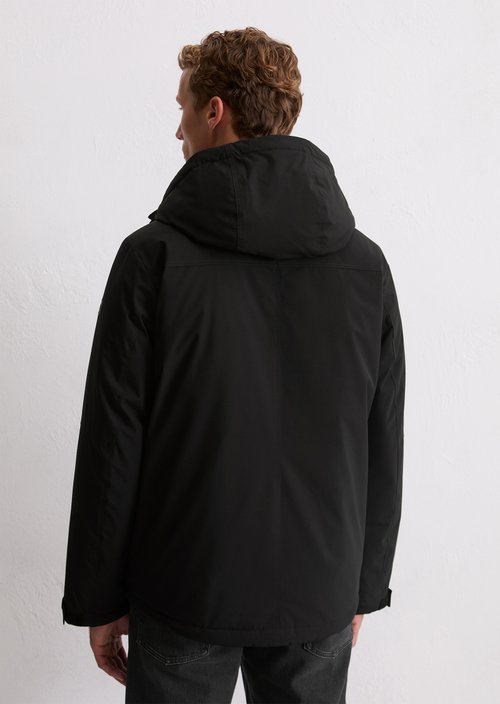 Hooded jacket regular — Black