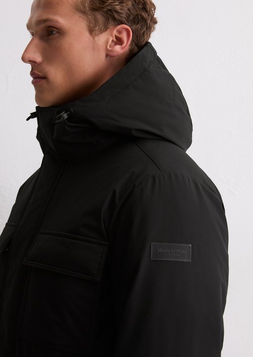 Hooded jacket regular — Black