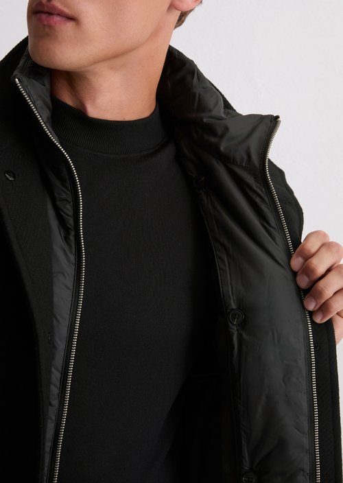 Wool coat — Black