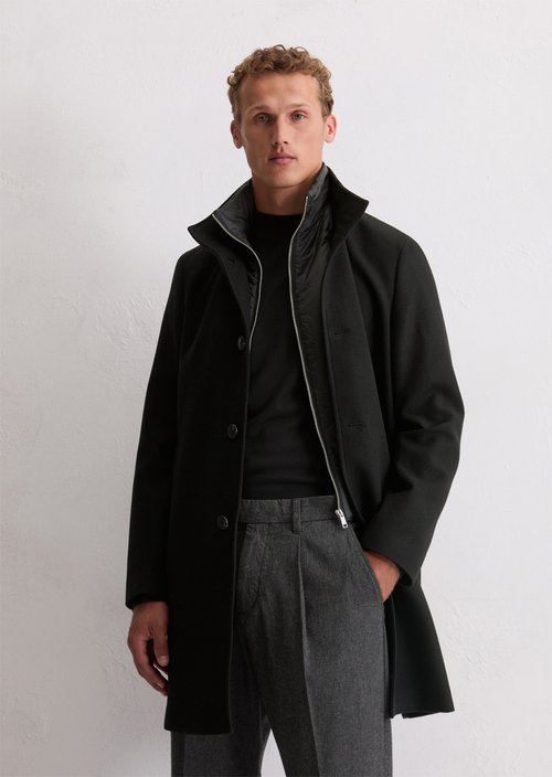 Wool coat — Black