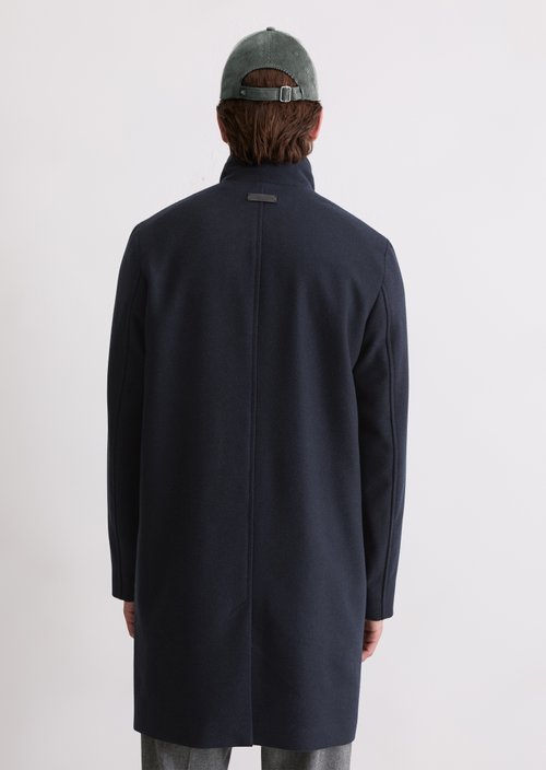 Wool coat — Dark Navy (alternate view)