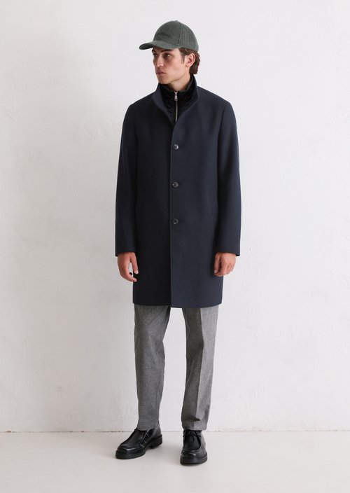 Wool coat — Dark Navy