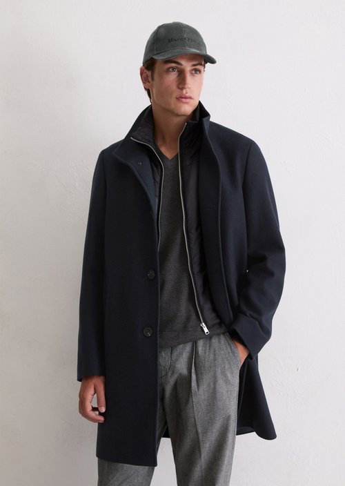 Wool coat — Dark Navy