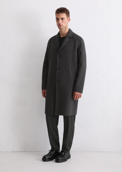Regular coat — Dark Grey Melange