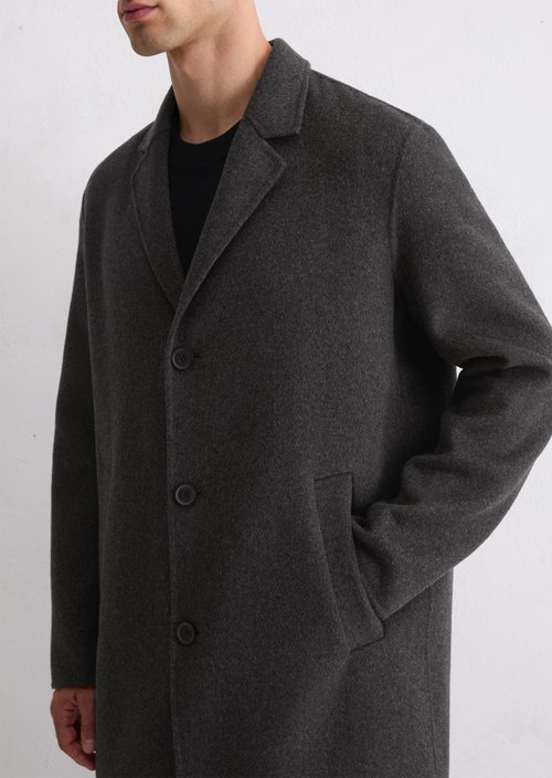 Regular coat — Dark Grey Melange