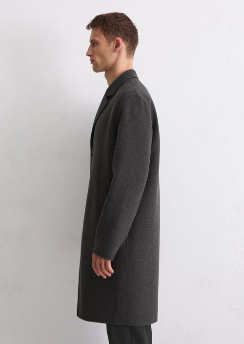 Regular coat — Dark Grey Melange
