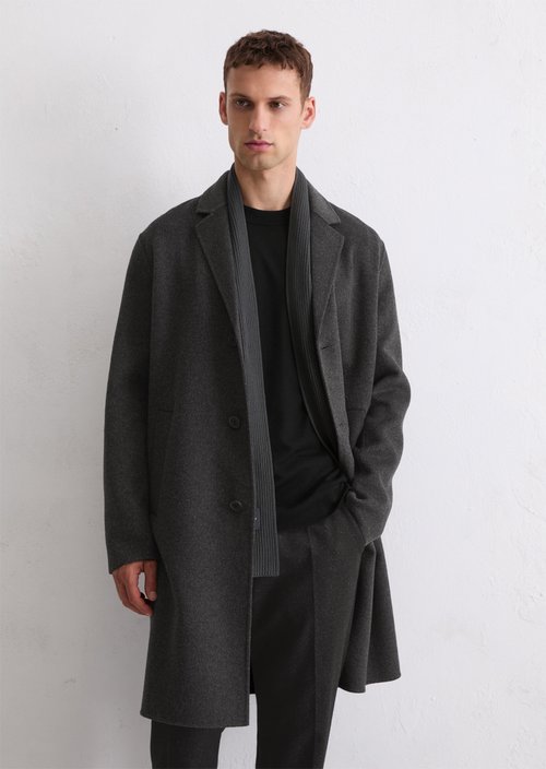 Regular coat — Dark Grey Melange