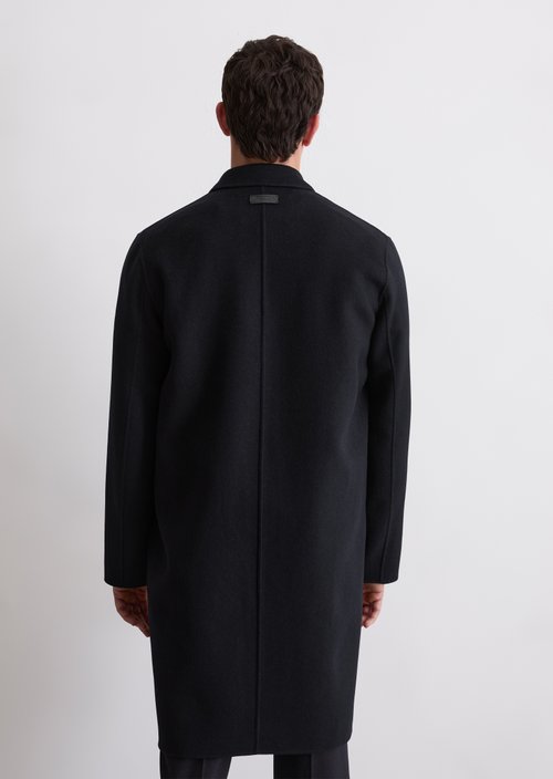 Travel Collection wool coat — Deep Night Blue