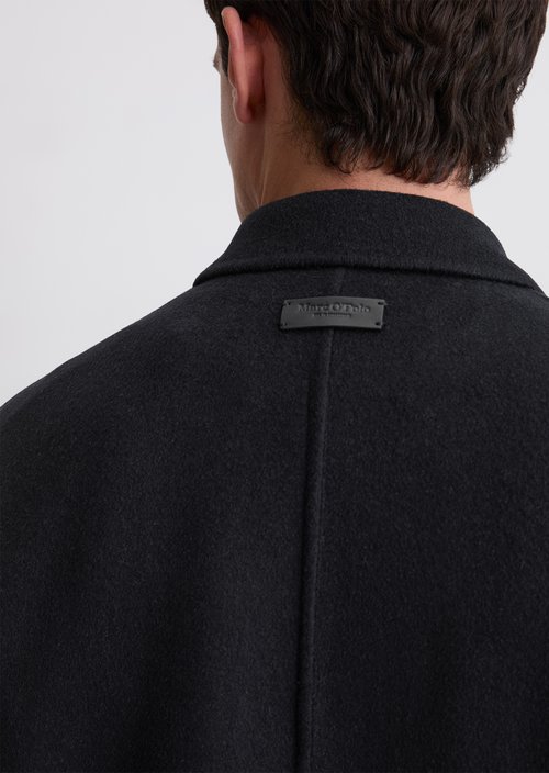 Travel Collection wool coat — Deep Night Blue