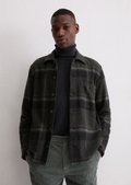 Overshirt made from soft organic cotton flannel - gray