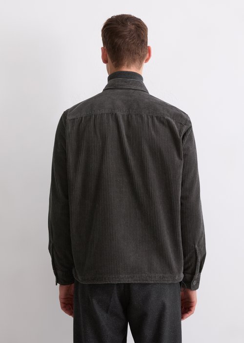 Corduroy overshirt — Broken Graphite