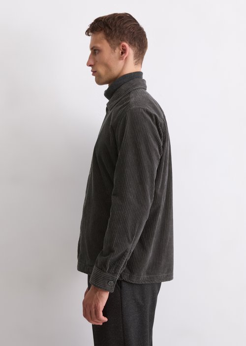 Corduroy overshirt — Broken Graphite