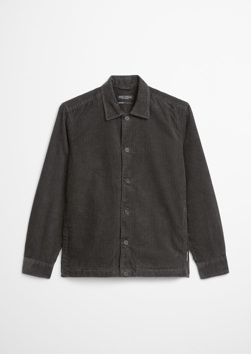 Corduroy overshirt — Broken Graphite
