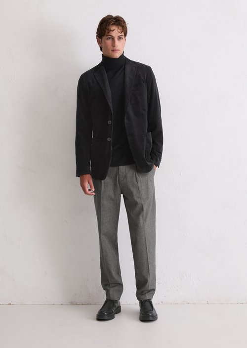Corduroy jacket regular — Black