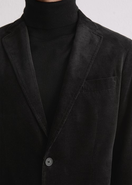 Corduroy jacket regular — Black