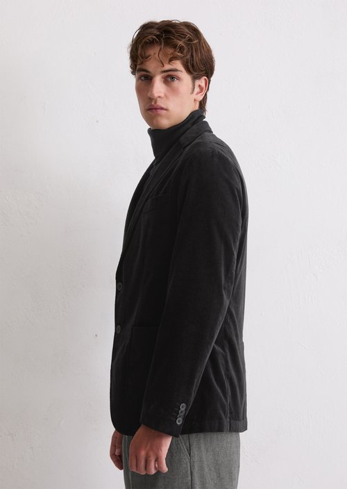 Corduroy jacket regular — Black