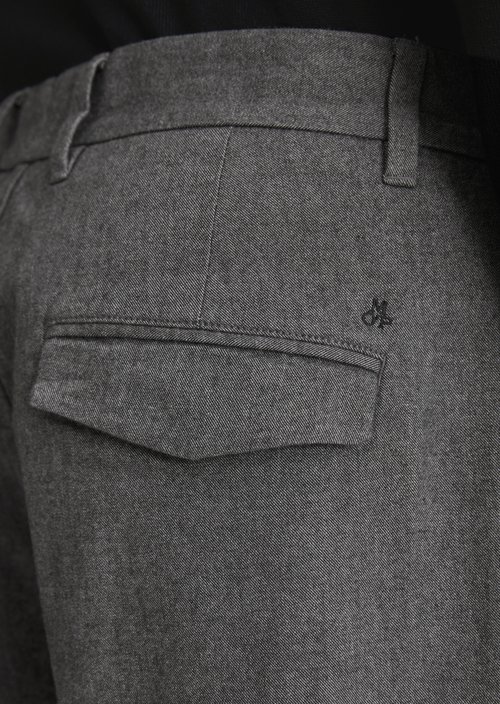 Pants model Belsbo pleats relaxed — Medium Grey