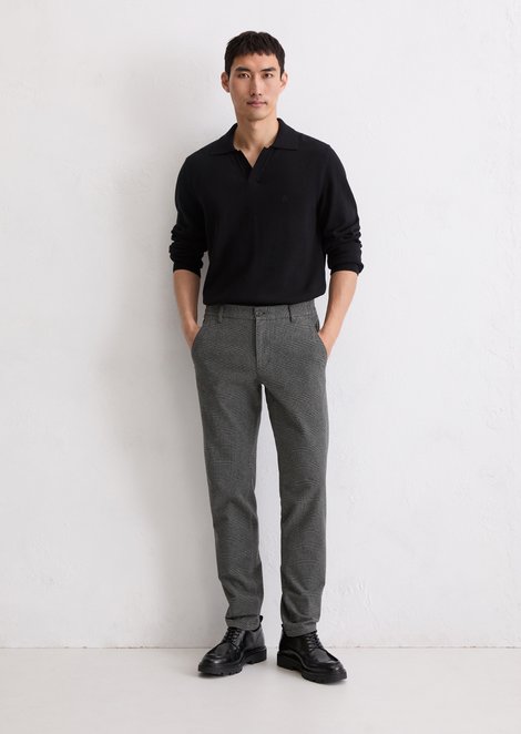 Marc O'Polo Chino model Stig gevormd, Heren, grijs, 29/30, 49% Katoen, 48% Viscose, 3% Elasthaan