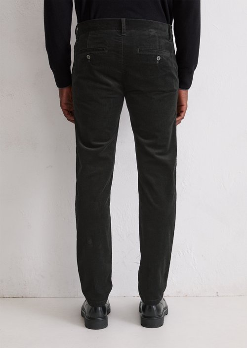 Corduroy Pants, Stig Jogger Style — Black