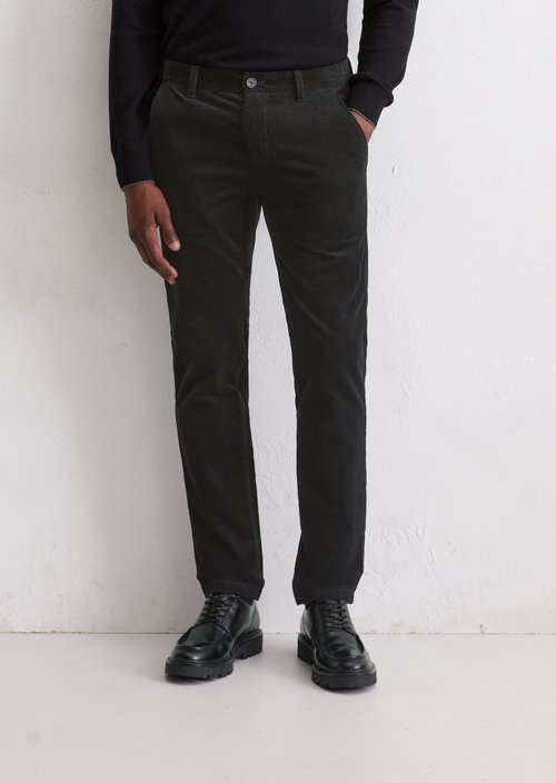 Corduroy Pants, Stig Jogger Style — Black