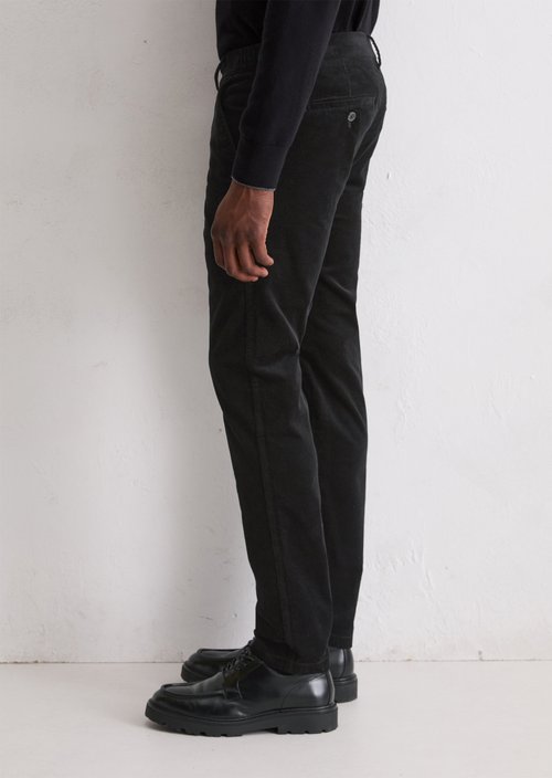 Corduroy Pants, Stig Jogger Style — Black