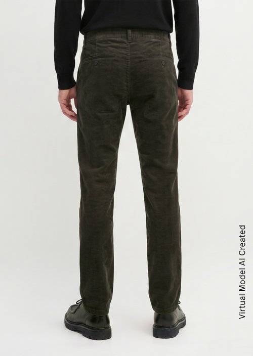 Corduroy Pants, Stig Jogger Style — Charcoal