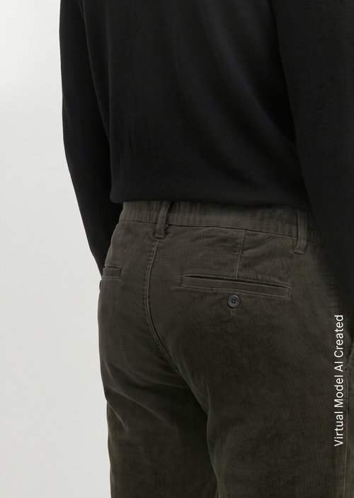 Corduroy Pants, Stig Jogger Style — Charcoal