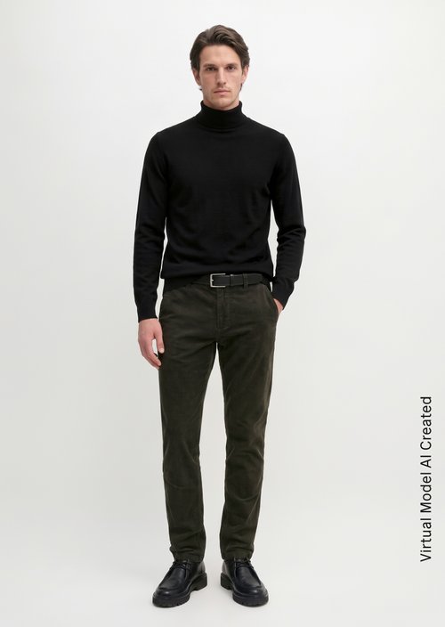 Corduroy Pants, Stig Jogger Style — Charcoal