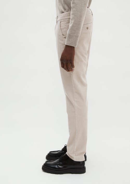 Corduroy Pants, Stig Jogger Style — Linen Beige