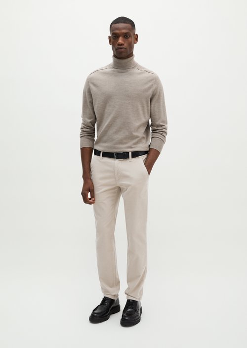 Corduroy Pants, Stig Jogger Style — Linen Beige