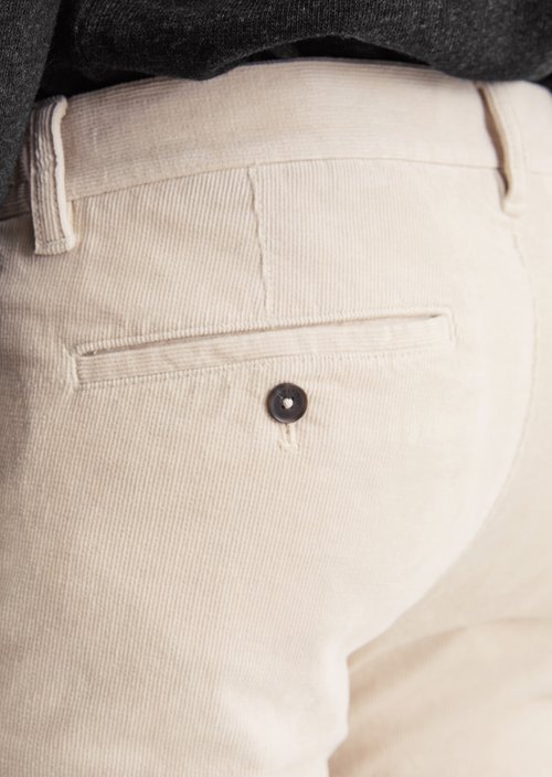 Corduroy Pants, Stig Jogger Style — Grey Silk