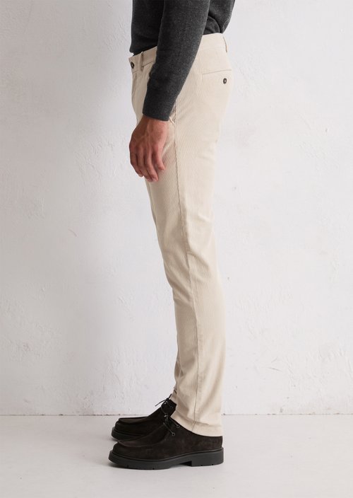 Corduroy Pants, Stig Jogger Style — Grey Silk