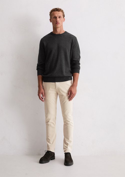 Corduroy Pants, Stig Jogger Style — Grey Silk