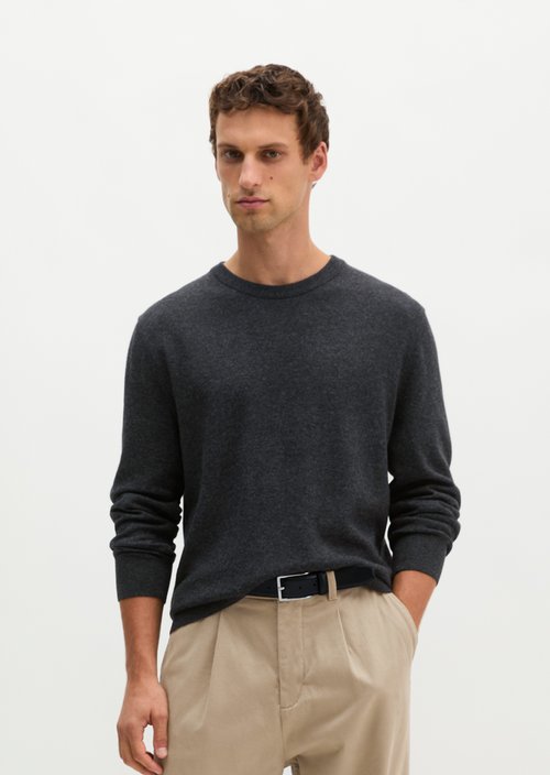 Sweater regular — Dark Grey Melange