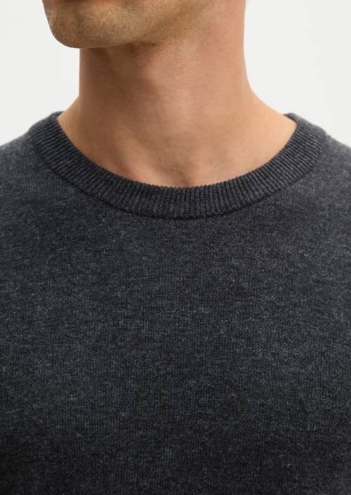 Pull-over regular Dark Grey Melange en vue détaillée