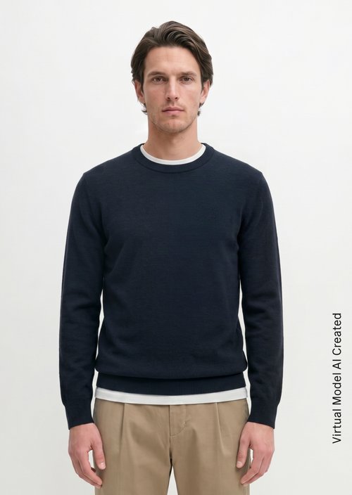 Sweater regular — Dark Navy