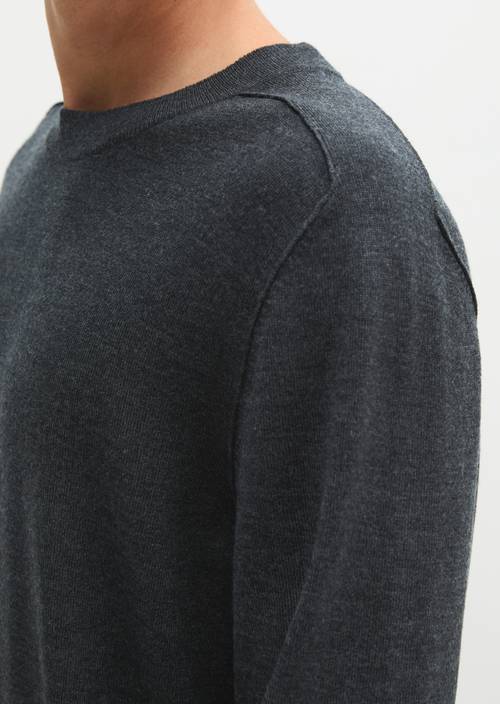 Pull-over regular Dark Grey Melange en vue détaillée