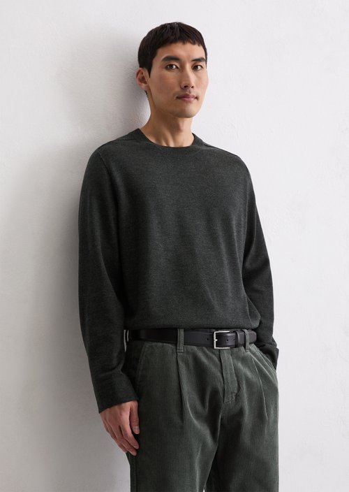 Sweater regular — Dark Grey Melange