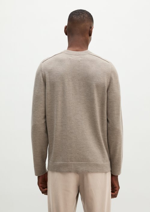 Sweater regular — Dark Beige Melange