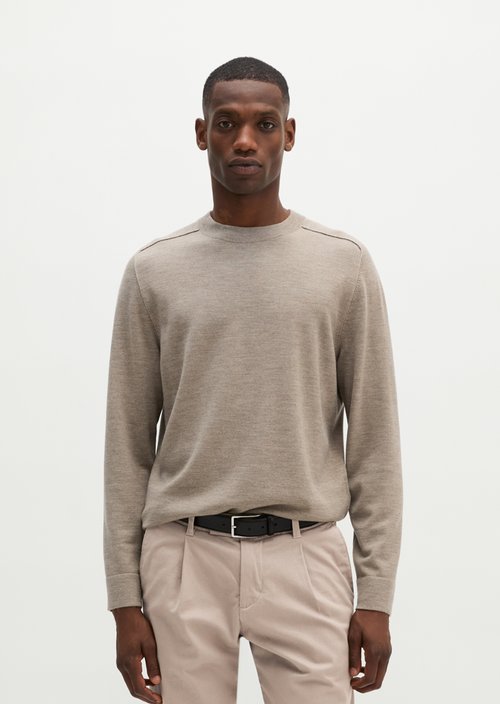 Sweater regular — Dark Beige Melange