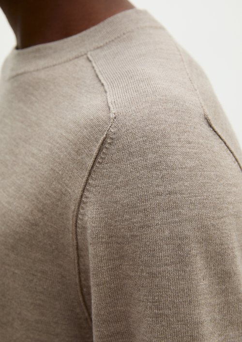 Sweater regular — Dark Beige Melange