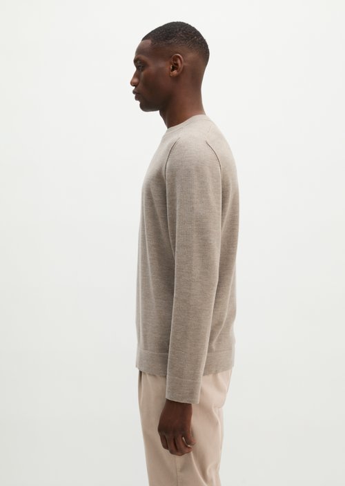 Sweater regular — Dark Beige Melange