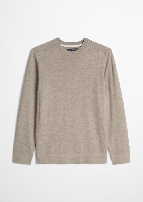 Sweater regular — Dark Beige Melange